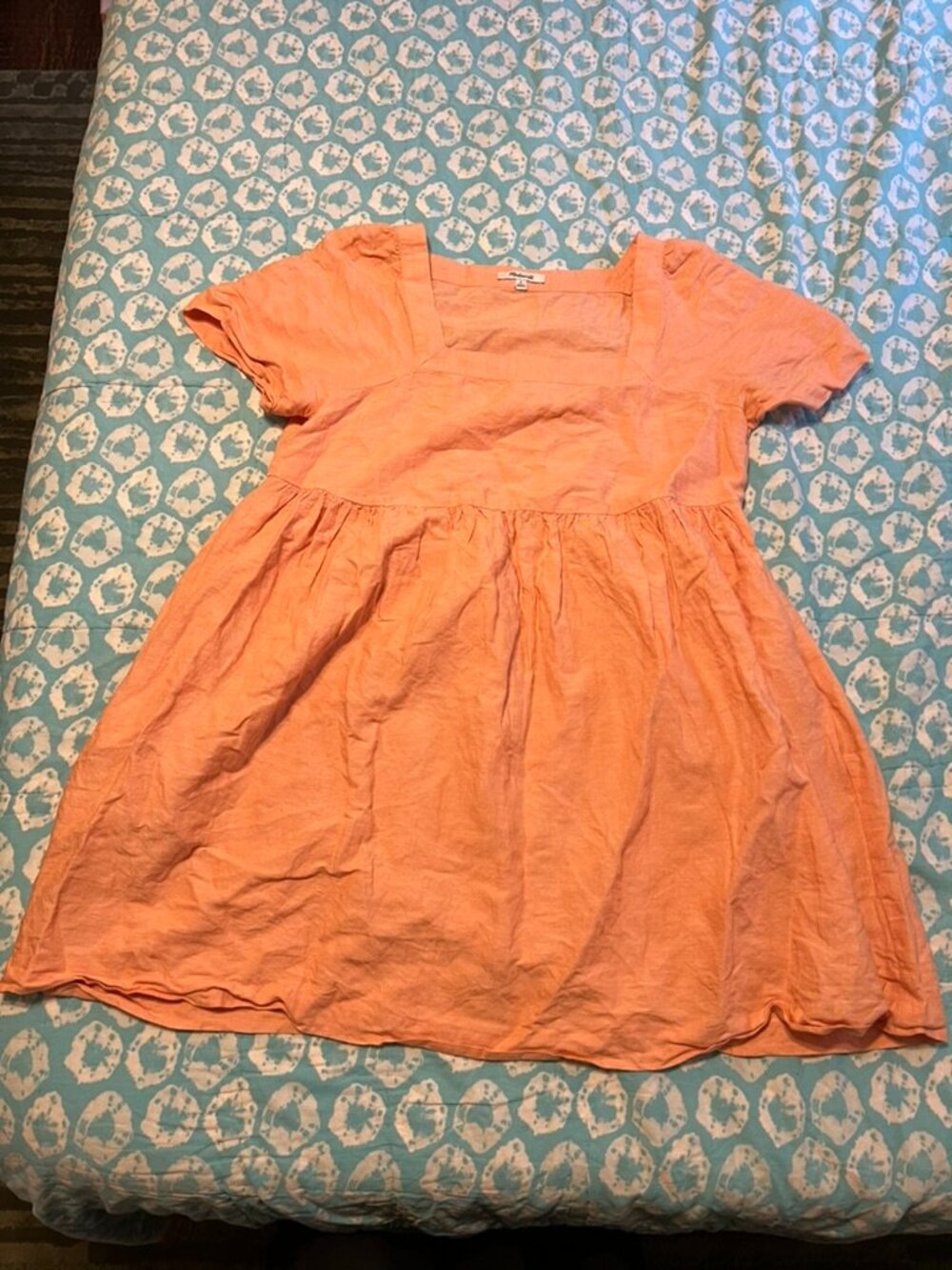 madewell square neck mini dress M